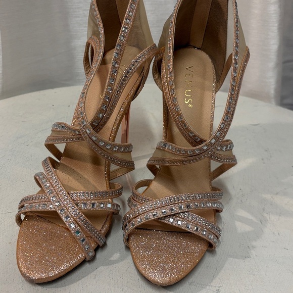 Venus rose gold stiletto heels size 9 - Picture 7 of 10